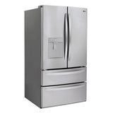 4 French Door Refrigerator, 29 cu-ft, External Water Double Freezer, Stainless Steel