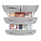 4 French Door Refrigerator, 29 cu-ft, External Water Double Freezer, Stainless Steel