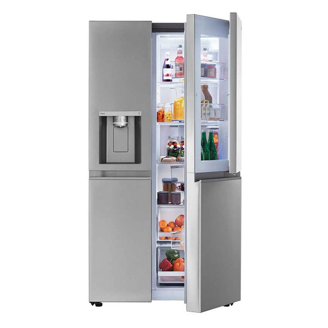 LG Appliances - Side By Side Refrigerator, 27 cu-ft, Door-in-Door, Dual Ice Maker with Craft Ice, PrintProof Stainless Steel - Stainless Steel