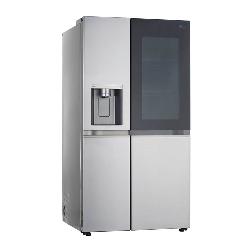 Side By Side Refrigerator, 27 cu-ft, InstaView Only, Dual Ice Maker with Craft Ice, PrintProof Black Stainless Steel