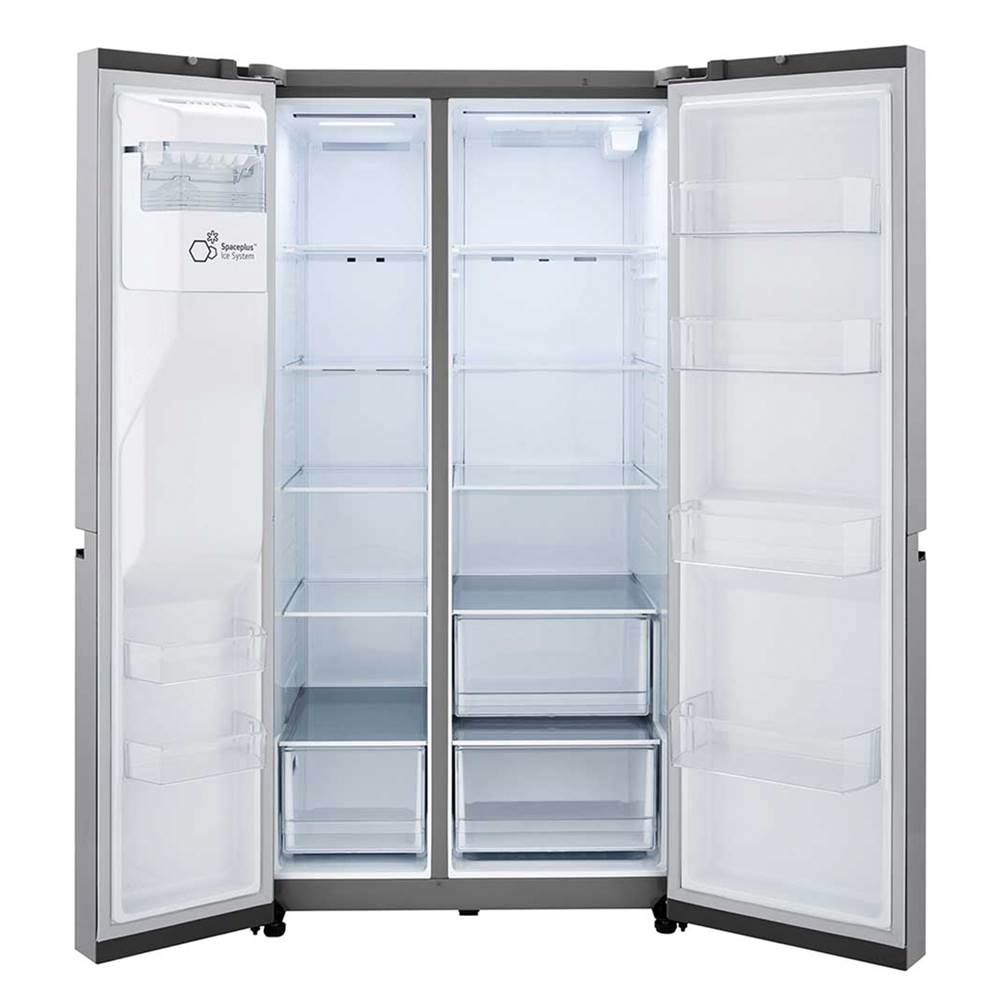 Side By Side Refrigerator, 27 cu-ft, External Ice and Water Dispenser, Print Proof Stainless Steel