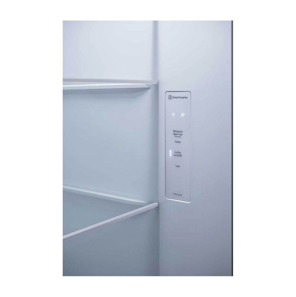 Side By Side Refrigerator, 27 cu-ft, External Ice and Water Dispenser, Print Proof Stainless Steel