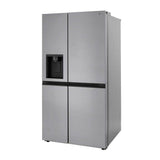 Side By Side Refrigerator, 27 cu-ft, External Ice and Water Dispenser, Print Proof Stainless Look