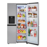 Side By Side Refrigerator, 27 cu-ft, External Ice and Water Dispenser, Print Proof Stainless Look