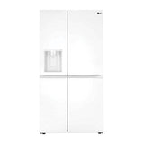 LG Appliances - Side By Side Refrigerator, 27 cu-ft, External Ice and Water Dispenser, Smooth White Finish - Smooth White