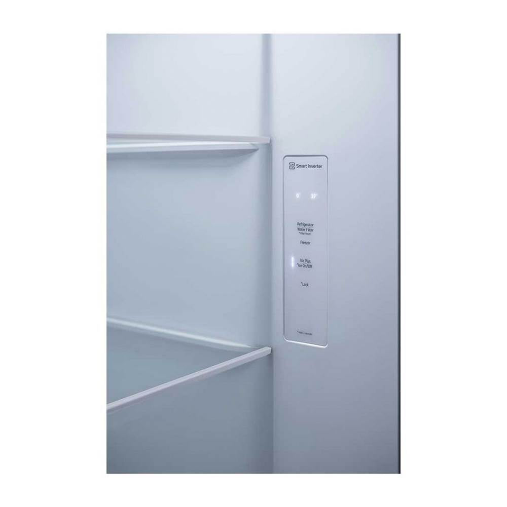Side By Side Refrigerator, 27 cu-ft, External Ice and Water Dispenser, Print Proof Stainless Steel