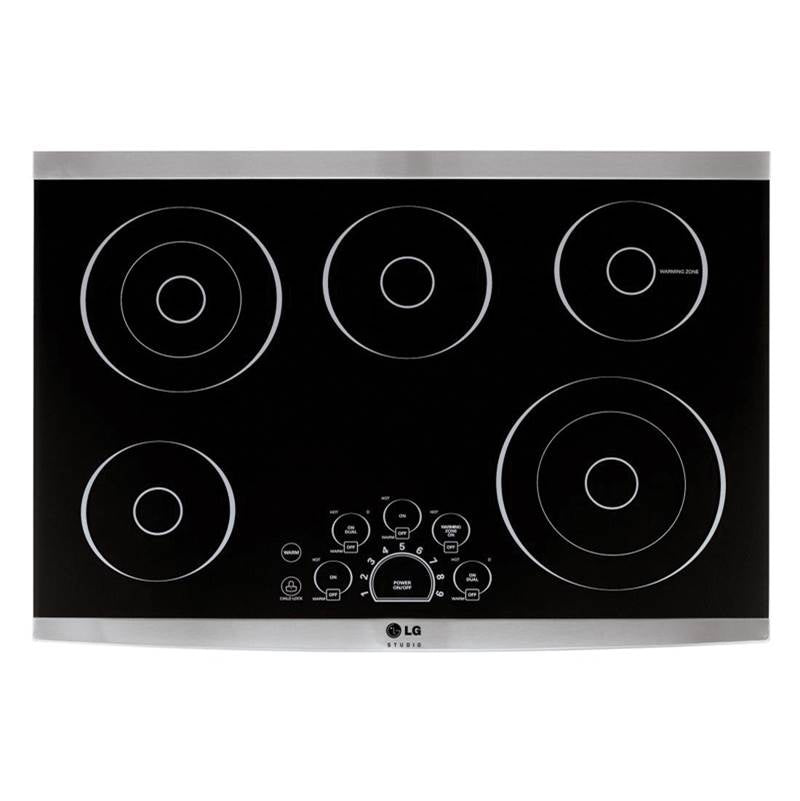 LG Appliances - LG STUDIO 30'' Electric Cooktop - Black