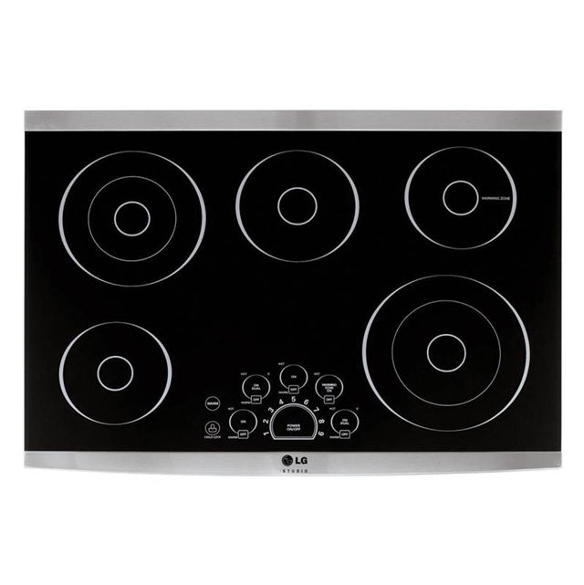 LG Appliances - LG STUDIO 30'' Electric Cooktop - Black