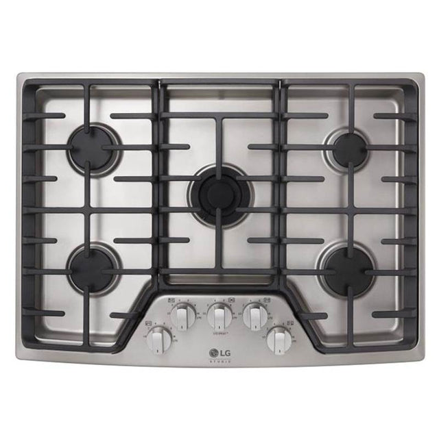 LG Appliances - LG STUDIO 30'' Gas Cooktop - Stainless Steel