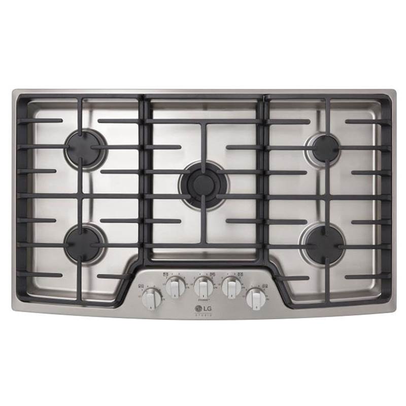 LG Appliances - LG STUDIO 36'' Gas Cooktop - Stainless Steel