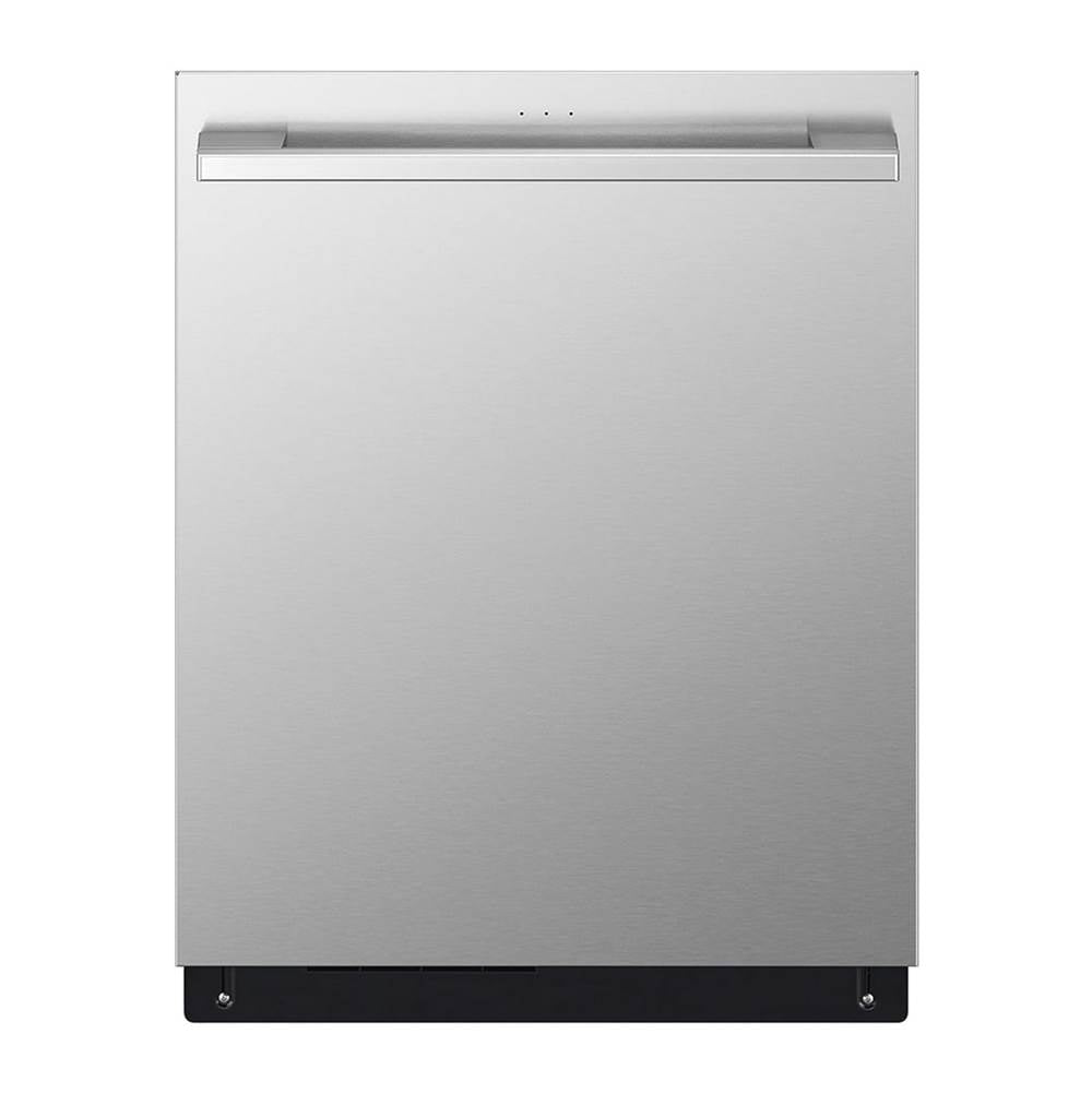 LG Appliances - LG STUDIO Wi-Fi Dishwasher, 40 dB, TrueSteam, 3rd Rack, Glide Rail, Tub Light, Wheel Bearing (Lower), PrintProof Stainless Steel - Stainless Steel