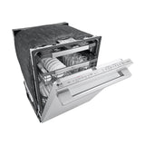 LG STUDIO Wi-Fi Dishwasher, 40 dB, TrueSteam, 3rd Rack, Glide Rail, Tub Light, Wheel Bearing (Lower), PrintProof Stainless Steel