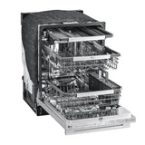 LG STUDIO Wi-Fi Dishwasher, 40 dB, TrueSteam, 3rd Rack, Glide Rail, Tub Light, Wheel Bearing (Lower), PrintProof Stainless Steel