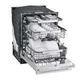 LG STUDIO Wi-Fi Dishwasher, 40 dB, TrueSteam, 3rd Rack, Glide Rail, Tub Light, Wheel Bearing (Lower), PrintProof Stainless Steel