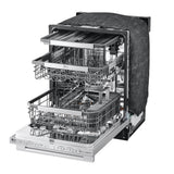 LG STUDIO Wi-Fi Dishwasher, 40 dB, TrueSteam, 3rd Rack, Glide Rail, Tub Light, Wheel Bearing (Lower), PrintProof Stainless Steel