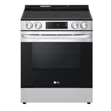 LG Appliances - Electric Single Oven Slide-in Range, 6.3 cu-ft, EasyClean plus Self Clean, ThinQ, Printproof Stainless Steel - Stainless Steel