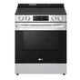 LG Appliances - Electric Single Oven Slide-in Range, 6.3 cu-ft, EasyClean plus Self Clean, ThinQ, Printproof Stainless Steel - Stainless Steel