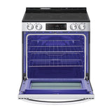 Electric Single Oven Slide-in Range, 6.3 cu-ft, EasyClean plus Self Clean, ThinQ, Printproof Stainless Steel