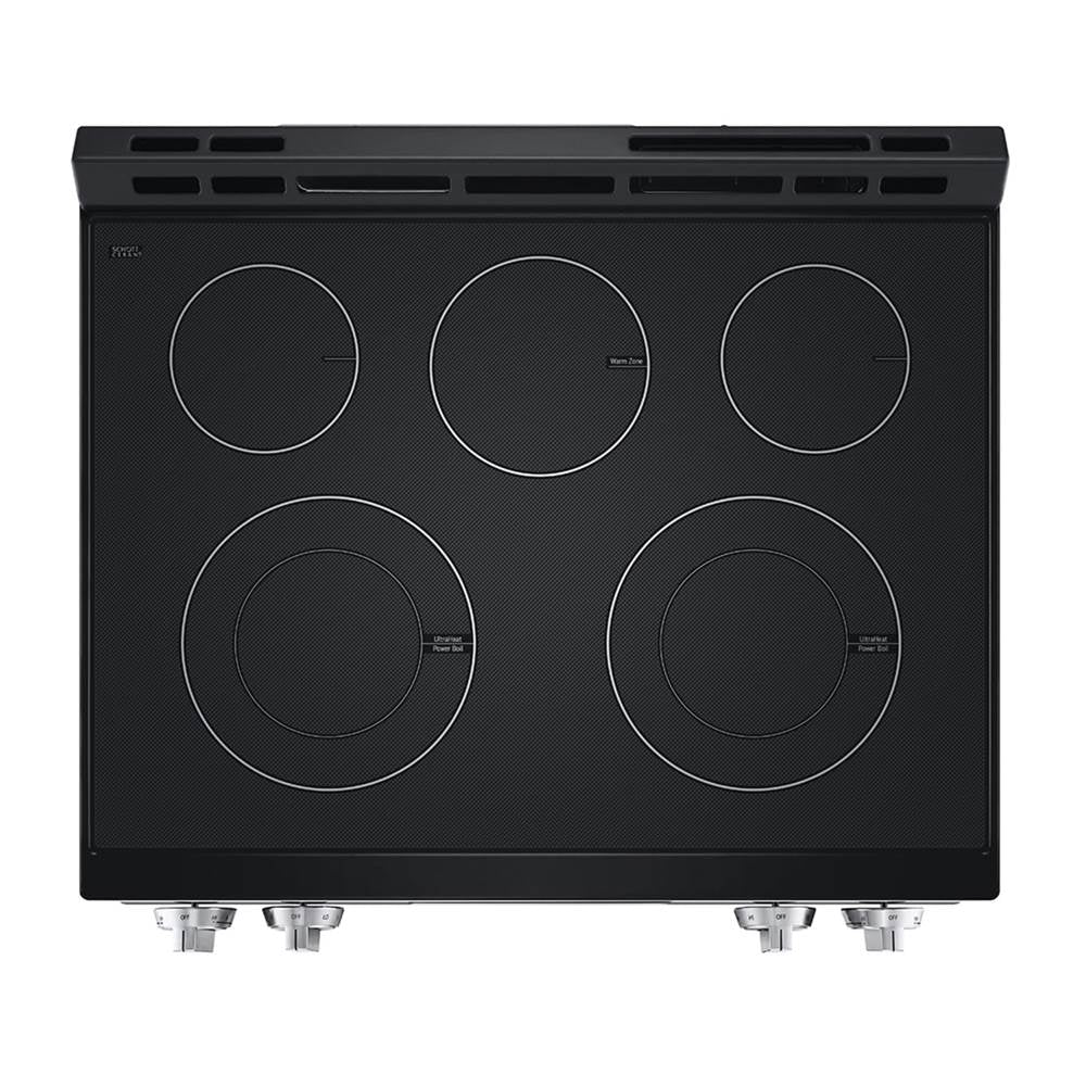 Electric Single Oven Slide-in Range, 6.3 cu-ft, EasyClean plus Self Clean, ThinQ, Printproof Stainless Steel