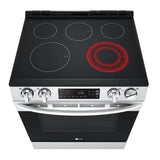 Electric Single Oven Slide-in Range, 6.3 cu-ft, EasyClean plus Self Clean, ThinQ, Printproof Stainless Steel