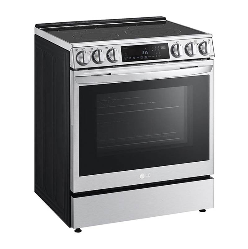 ADA Compliant, 6.3 cu.ft. Electric Single Oven Slide-in Range, Instaview, Air Fry, ProBake Convection, Printproof Stainless Steel