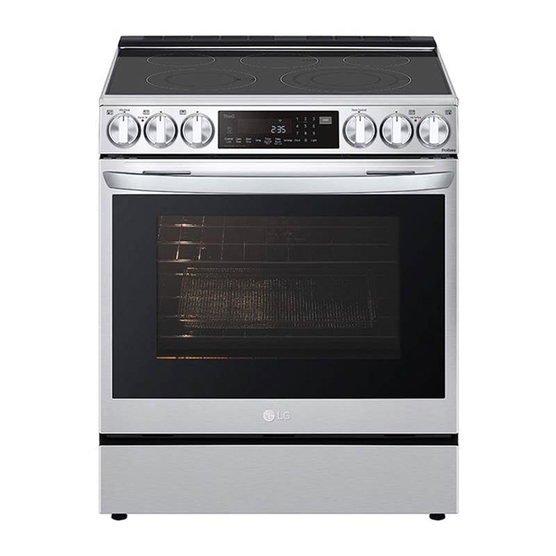 ADA Compliant, 6.3 cu.ft. Electric Single Oven Slide-in Range, Instaview, Air Fry, ProBake Convection, Printproof Stainless Steel