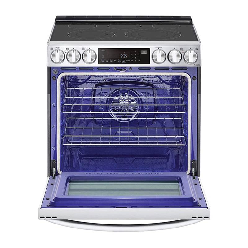 ADA Compliant, 6.3 cu.ft. Electric Single Oven Slide-in Range, Instaview, Air Fry, ProBake Convection, Printproof Stainless Steel
