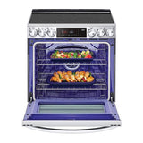 ADA Compliant, 6.3 cu.ft. Electric Single Oven Slide-in Range, Instaview, Air Fry, ProBake Convection, Printproof Stainless Steel