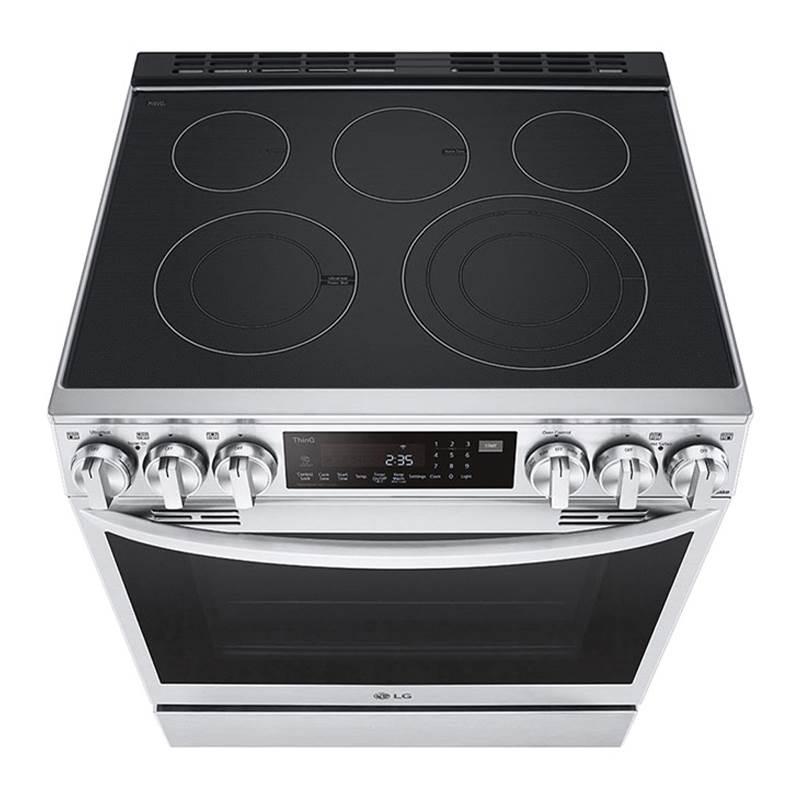 ADA Compliant, 6.3 cu.ft. Electric Single Oven Slide-in Range, Instaview, Air Fry, ProBake Convection, Printproof Stainless Steel