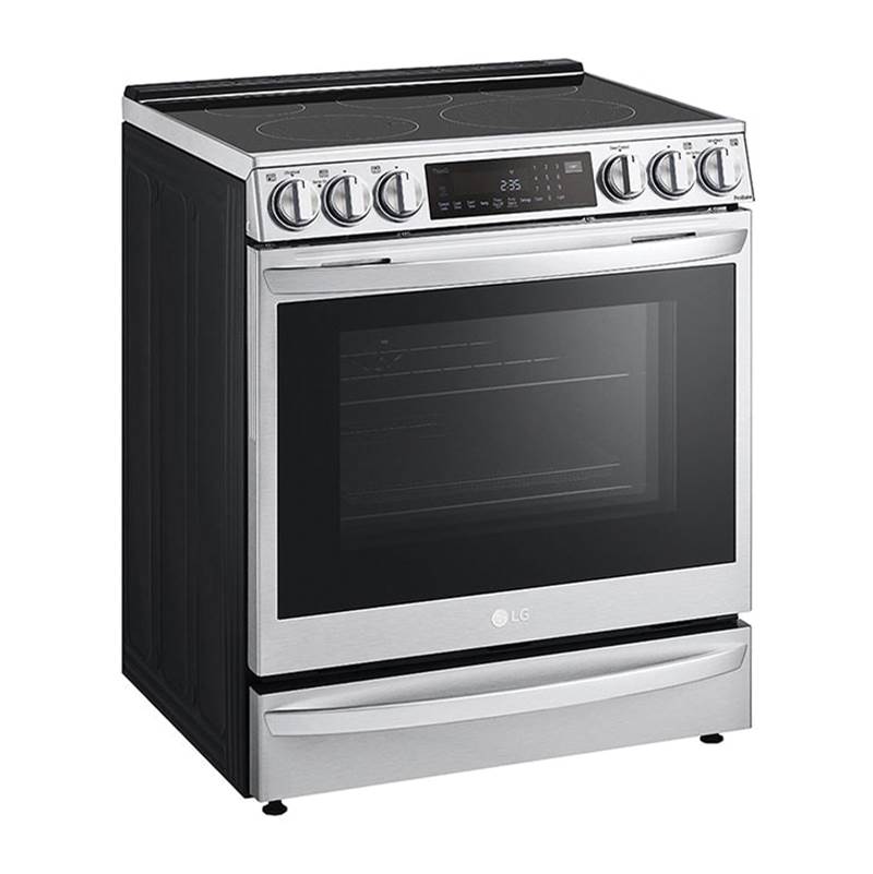 ADA Compliant, 6.3 cu.ft. Electric Single Oven Slide-in Range, Instaview, Air Fry, ProBake Convection, Printproof Stainless Steel