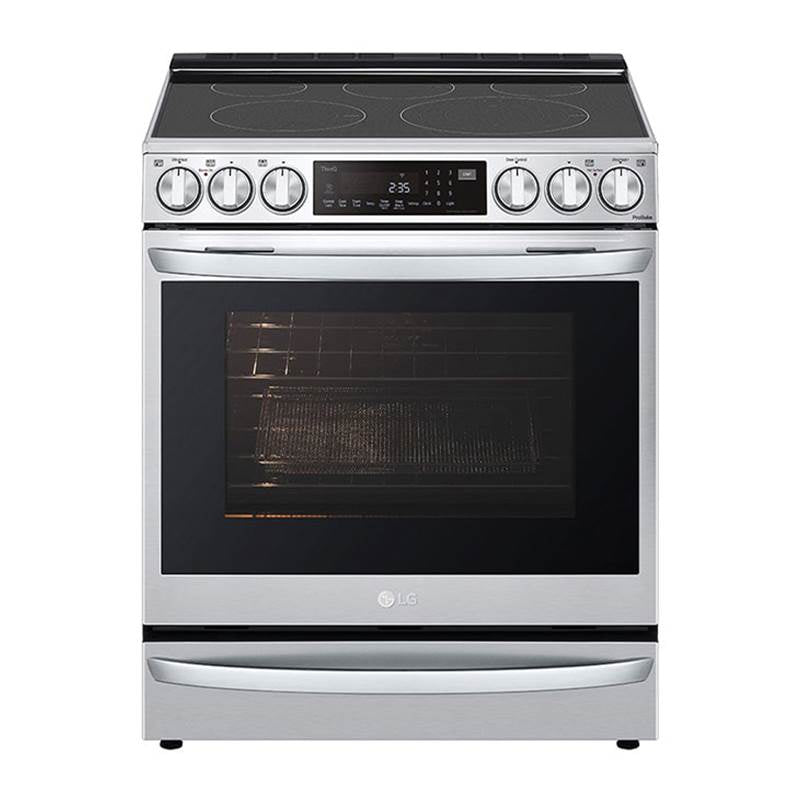 ADA Compliant, 6.3 cu.ft. Electric Single Oven Slide-in Range, Instaview, Air Fry, ProBake Convection, Printproof Stainless Steel