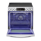 ADA Compliant, 6.3 cu.ft. Electric Single Oven Slide-in Range, Instaview, Air Fry, ProBake Convection, Printproof Stainless Steel