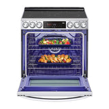 ADA Compliant, 6.3 cu.ft. Electric Single Oven Slide-in Range, Instaview, Air Fry, ProBake Convection, Printproof Stainless Steel