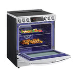ADA Compliant, 6.3 cu.ft. Electric Single Oven Slide-in Range, Instaview, Air Fry, ProBake Convection, Printproof Stainless Steel