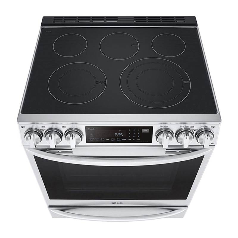 ADA Compliant, 6.3 cu.ft. Electric Single Oven Slide-in Range, Instaview, Air Fry, ProBake Convection, Printproof Stainless Steel