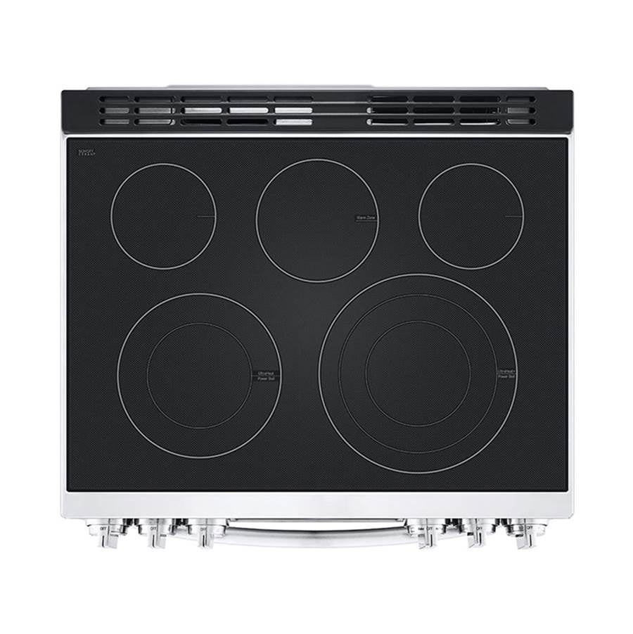 ADA Compliant, 6.3 cu.ft. Electric Single Oven Slide-in Range, Instaview, Air Fry, ProBake Convection, Printproof Stainless Steel