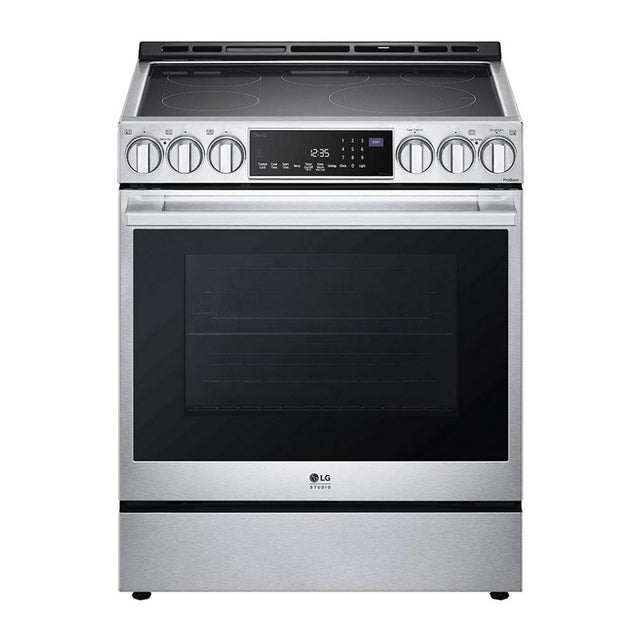 LG Appliances - LG STUDIO Slide-In Electric Range - Stainless Steel