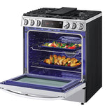 6.3 cu.ft. Gas Single Oven Slide-in Range, Instaview, Air Fry, ProBake Convection, EasyClean plus Self Clean, ThinQ, Printproof Stainless Steel