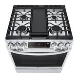 6.3 cu.ft. Gas Single Oven Slide-in Range, Instaview, Air Fry, ProBake Convection, EasyClean plus Self Clean, ThinQ, Printproof Stainless Steel