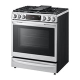 6.3 cu.ft. Gas Single Oven Slide-in Range, Instaview, Air Fry, ProBake Convection, Printproof Stainless Steel