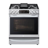 6.3 cu.ft. Gas Single Oven Slide-in Range, Instaview, Air Fry, ProBake Convection, Printproof Stainless Steel