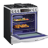 6.3 cu.ft. Gas Single Oven Slide-in Range, Instaview, Air Fry, ProBake Convection, Printproof Stainless Steel