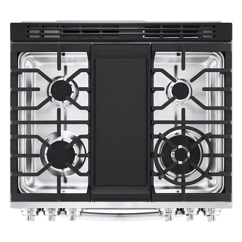 6.3 cu.ft. Gas Single Oven Slide-in Range, Instaview, Air Fry, ProBake Convection, Printproof Stainless Steel