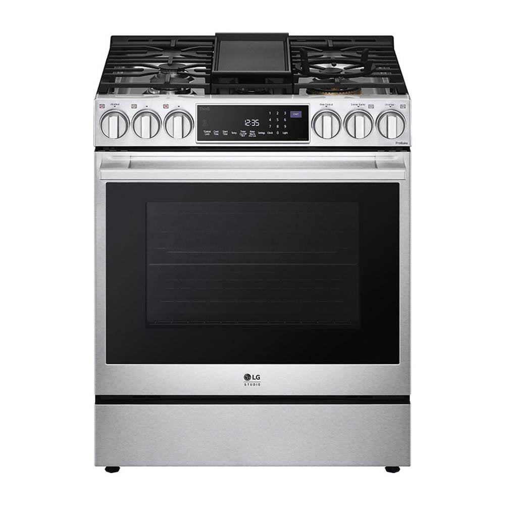 LG Appliances - LG STUDIO Slide-In Gas Range - Stainless Steel
