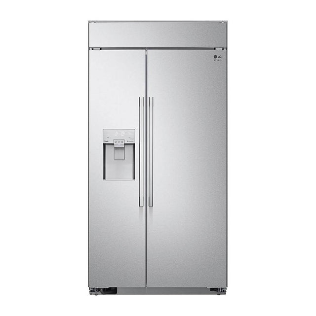 LG Appliances - LG STUDIO Built-in Side by Side Refrigeration - Stainless Steel