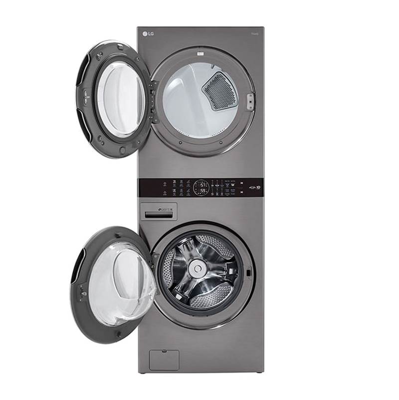 4.5 cu.ft. Washer, 7.4 cu.ft. Electric Dryer, Washtower with Center Control, Graphite