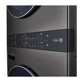 4.5 cu.ft. Washer, 7.4 cu.ft. Electric Dryer, Washtower with Center Control, TurboWash360 and TurboSteam, Black Steel