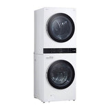 4.5 cu.ft. Washer, 7.4 cu.ft. Electric Dryer, Washtower with Center Control, TurboWash360 and TurboSteam, Black Steel
