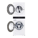 4.5 cu.ft. Washer, 7.4 cu.ft. Electric Dryer, Washtower with Center Control, TurboWash360 and TurboSteam, Black Steel