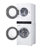 4.5 cu.ft. Washer, 7.4 cu.ft. Electric Dryer, Washtower with Center Control, TurboWash360 and TurboSteam, Black Steel